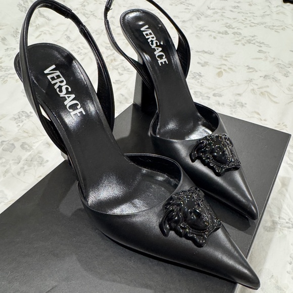 Versace slingback pumps